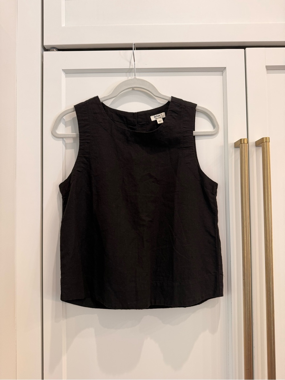 dylan Black Sleeveless Tank Top